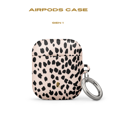 AirPod-Hüllen mit Animalprint in Nude