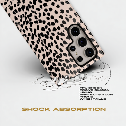 Beige Animal Print Samsung Tough Case