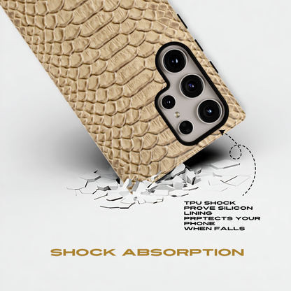 Funda Samsung con diseño de piel de serpiente