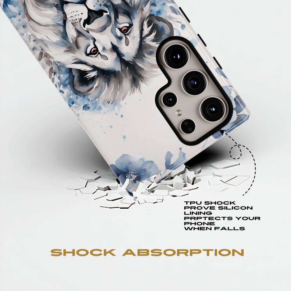 Lion Born to Win Samsung Galaxy Tough Phone Case