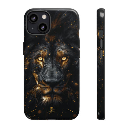 Funda para iPhone con diseño de león negro