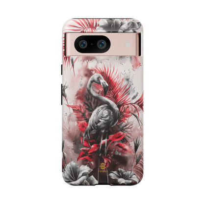 Flamingo Tropical Design Tough Phone Case Pixel