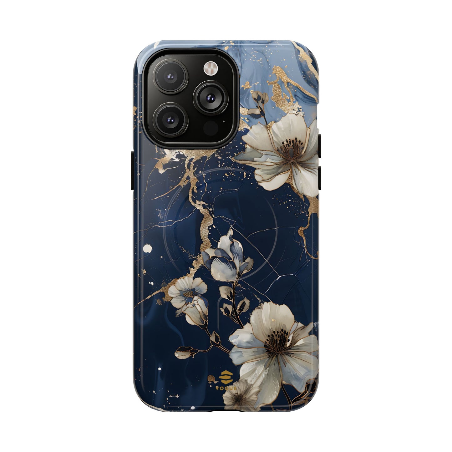 Marble Floral MagSafe iPhone Case