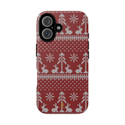 Red Xmas Jumper iPhone case