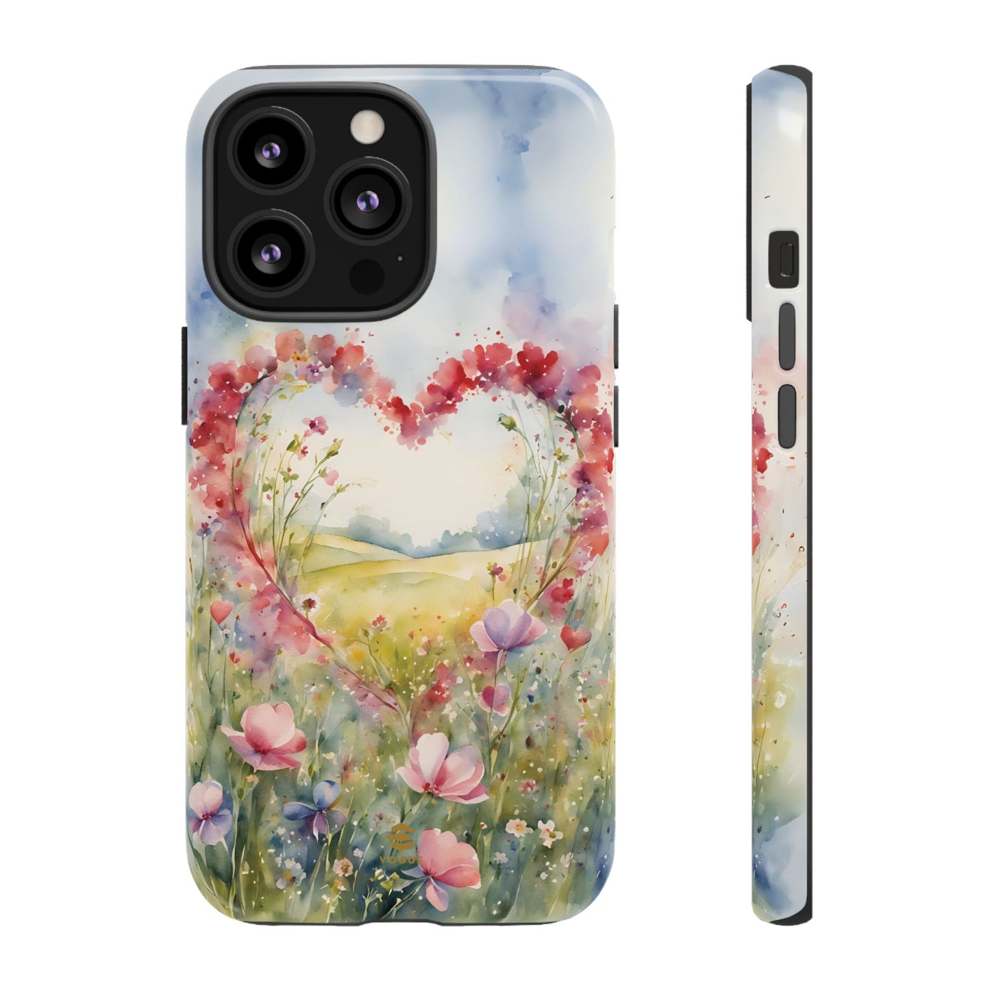 Flower heart iPhone Tough Case