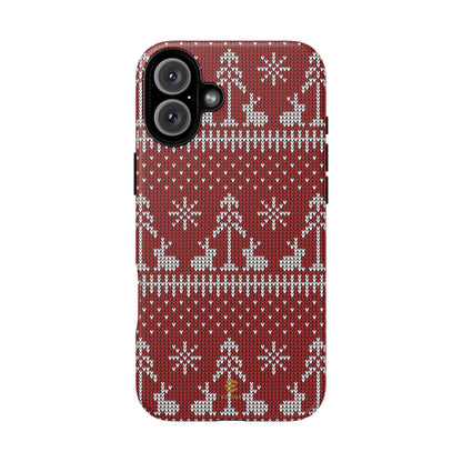 Red Xmas Jumper iPhone case