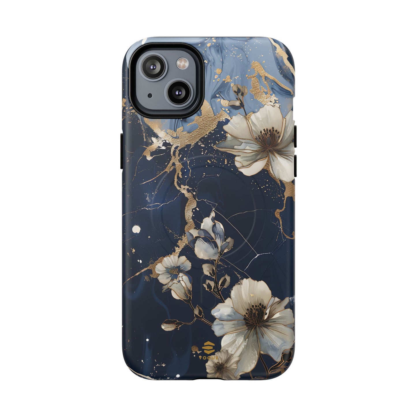 Marble Floral MagSafe iPhone Case