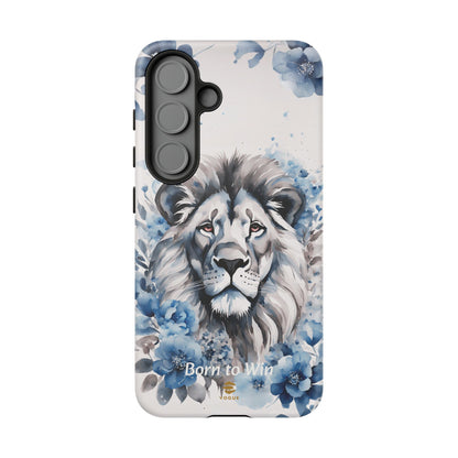 Lion Born to Win Samsung Galaxy Tough Phone Case