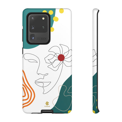 Women Face Line Art Phone Case Samsung