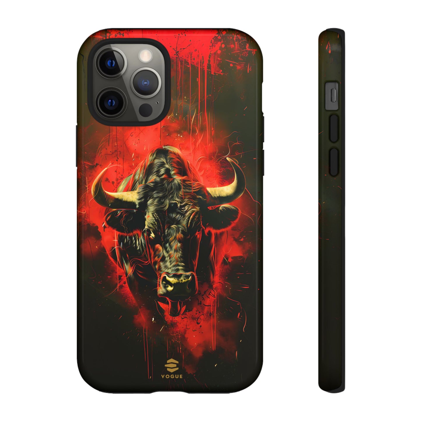 Bull Black iPhone Tough case