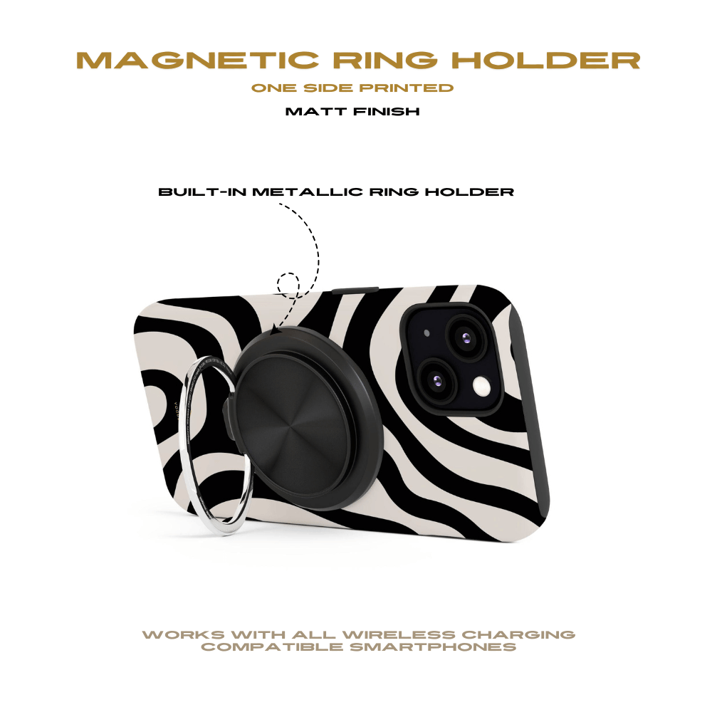 Black Swirl Magnetic Induction Charger