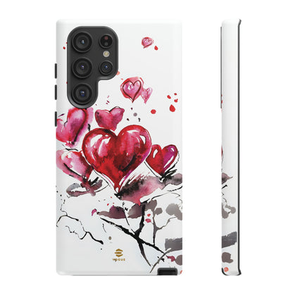 Abstract Hearts Art - Samsung  Phone Case, Love, Valentine's Day Gift for Her Protective tough cover