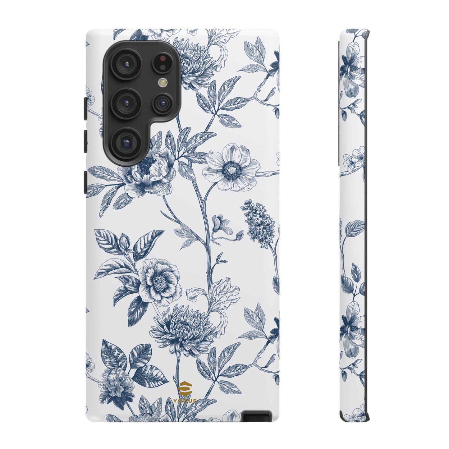 Floral Line Art Tough Phone Case Samsung