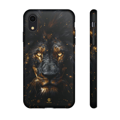 Funda para iPhone con diseño de león negro