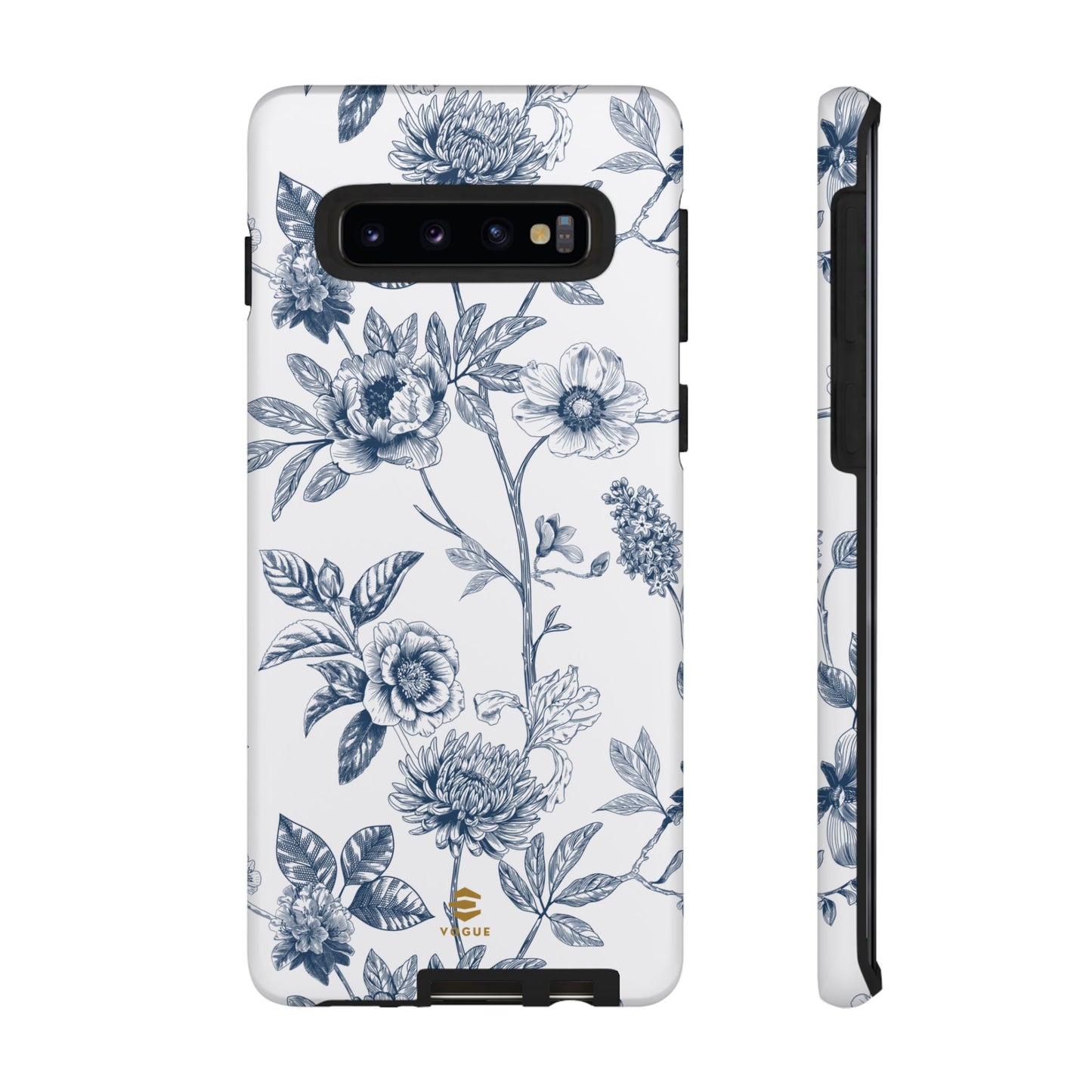 Floral Line Art Tough Phone Case Samsung