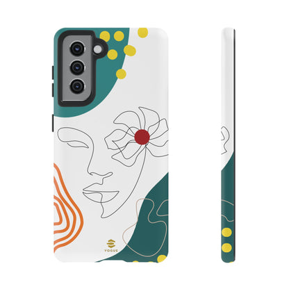 Women Face Line Art Phone Case Samsung