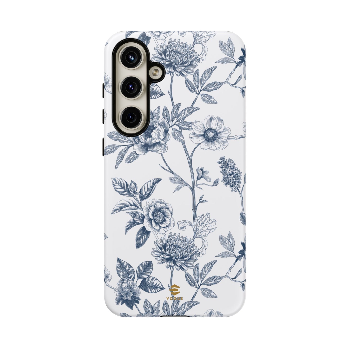 Floral Line Art Tough Phone Case Samsung