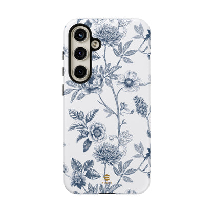 Floral Line Art Tough Phone Case Samsung