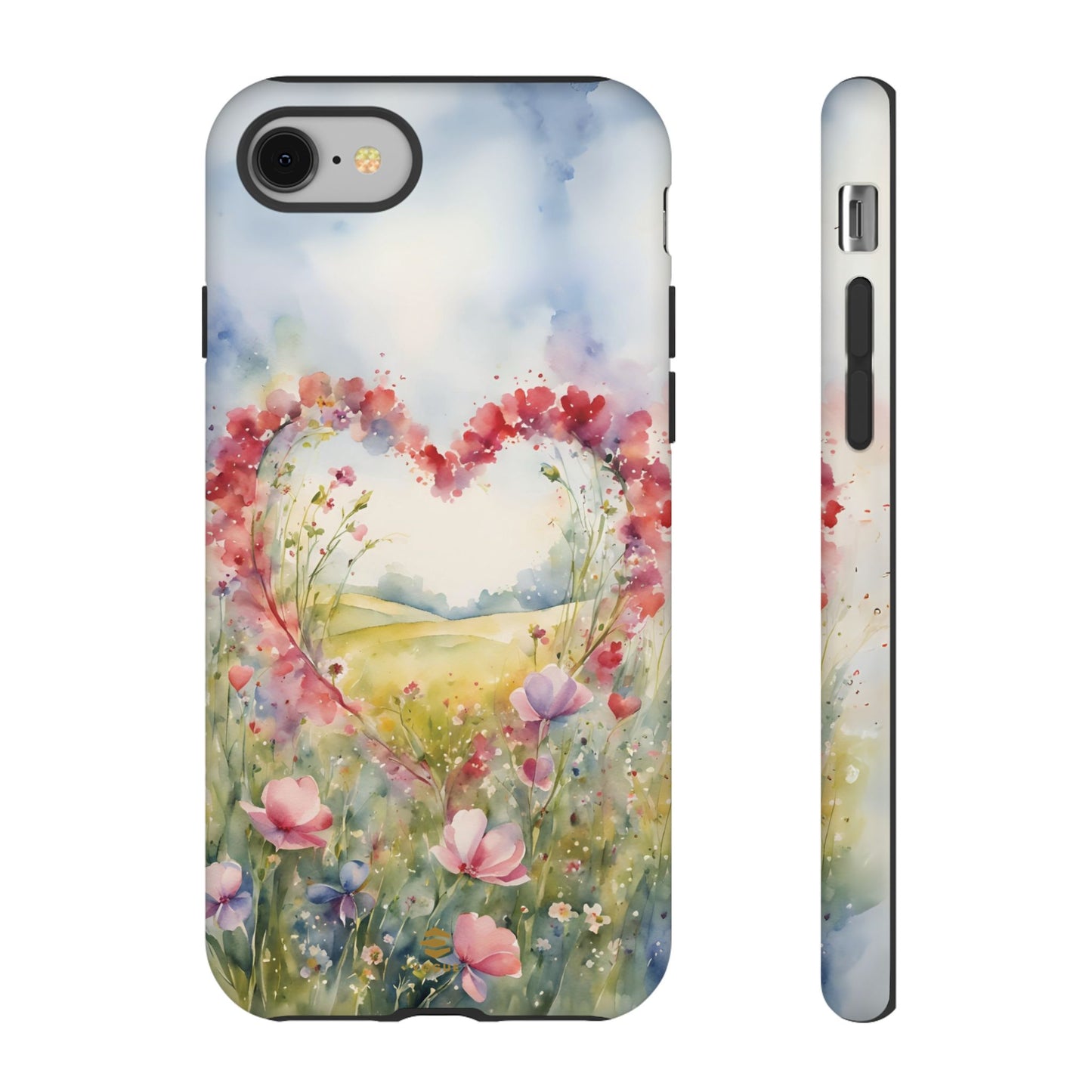 Flower heart iPhone Tough Case