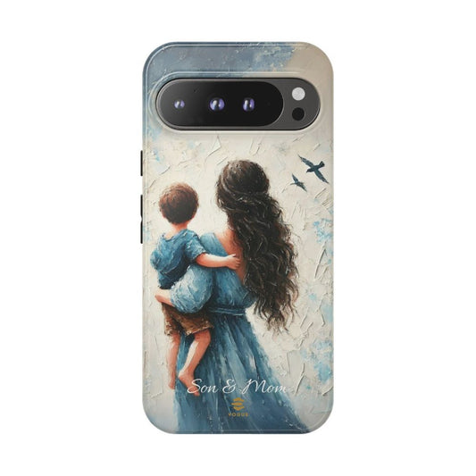 Custom Son & Mom Google Pixel Tough Phone Case