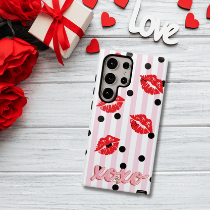 Berry Kiss Phone Case Valentine's day gift for her Samsung Galaxy Tough Case