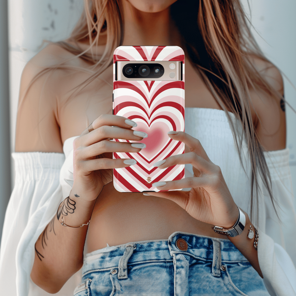 Red Hearts Phone Case For Valentine's day