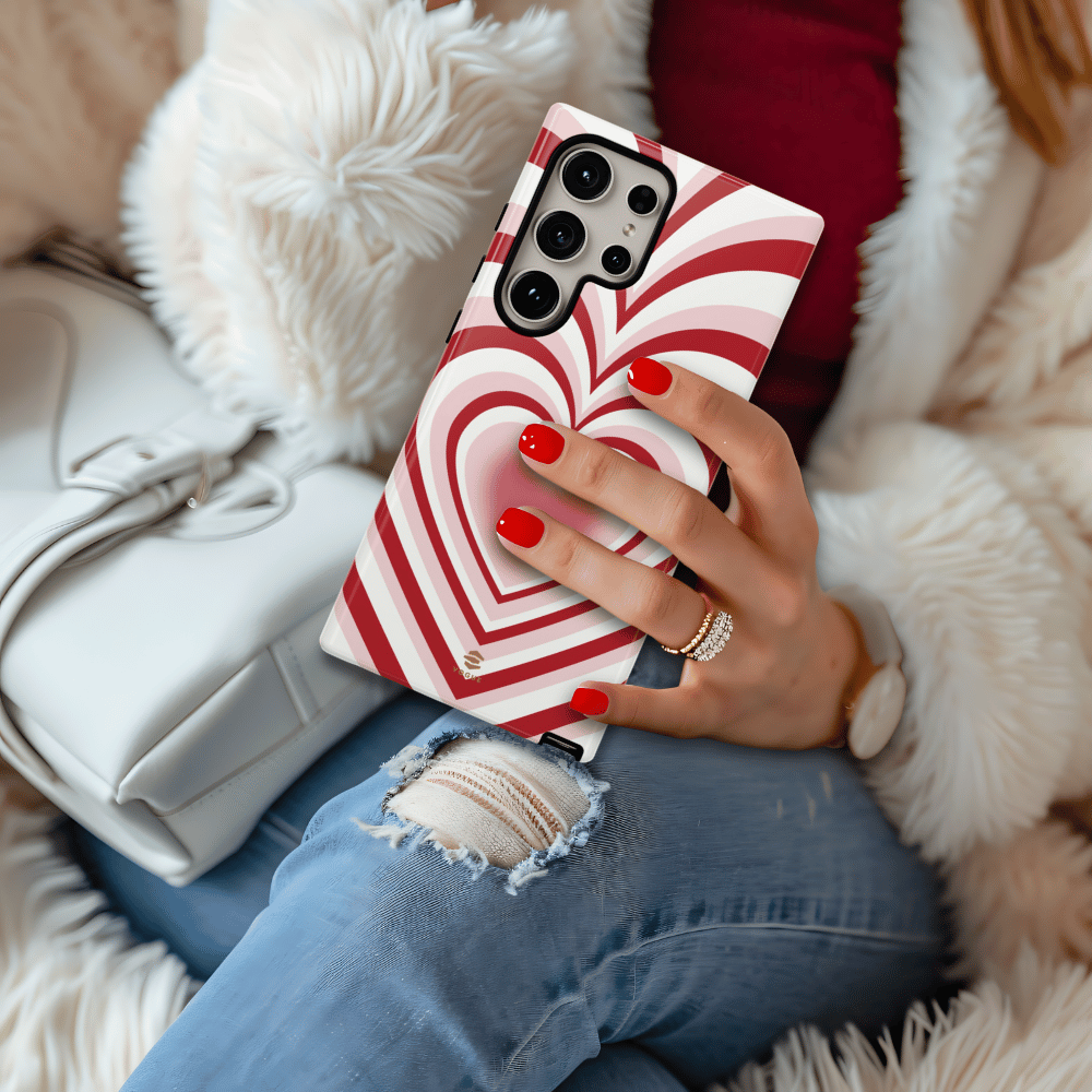 Red Hearts Design - Phone Case, Love, Valentine's Day Gift for Her