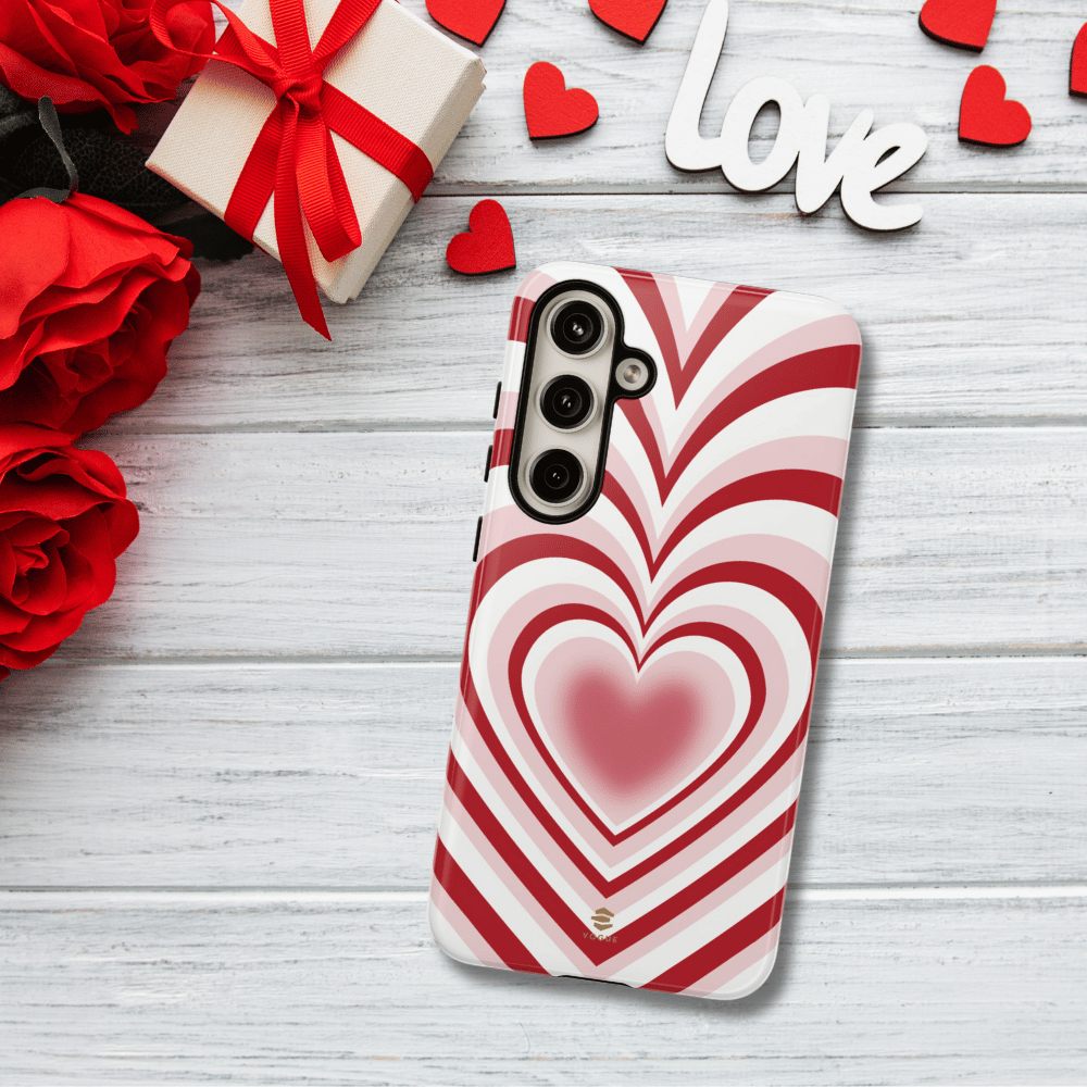 Red Hearts Design - Phone Case, Love, Valentine's Day Gift for Her