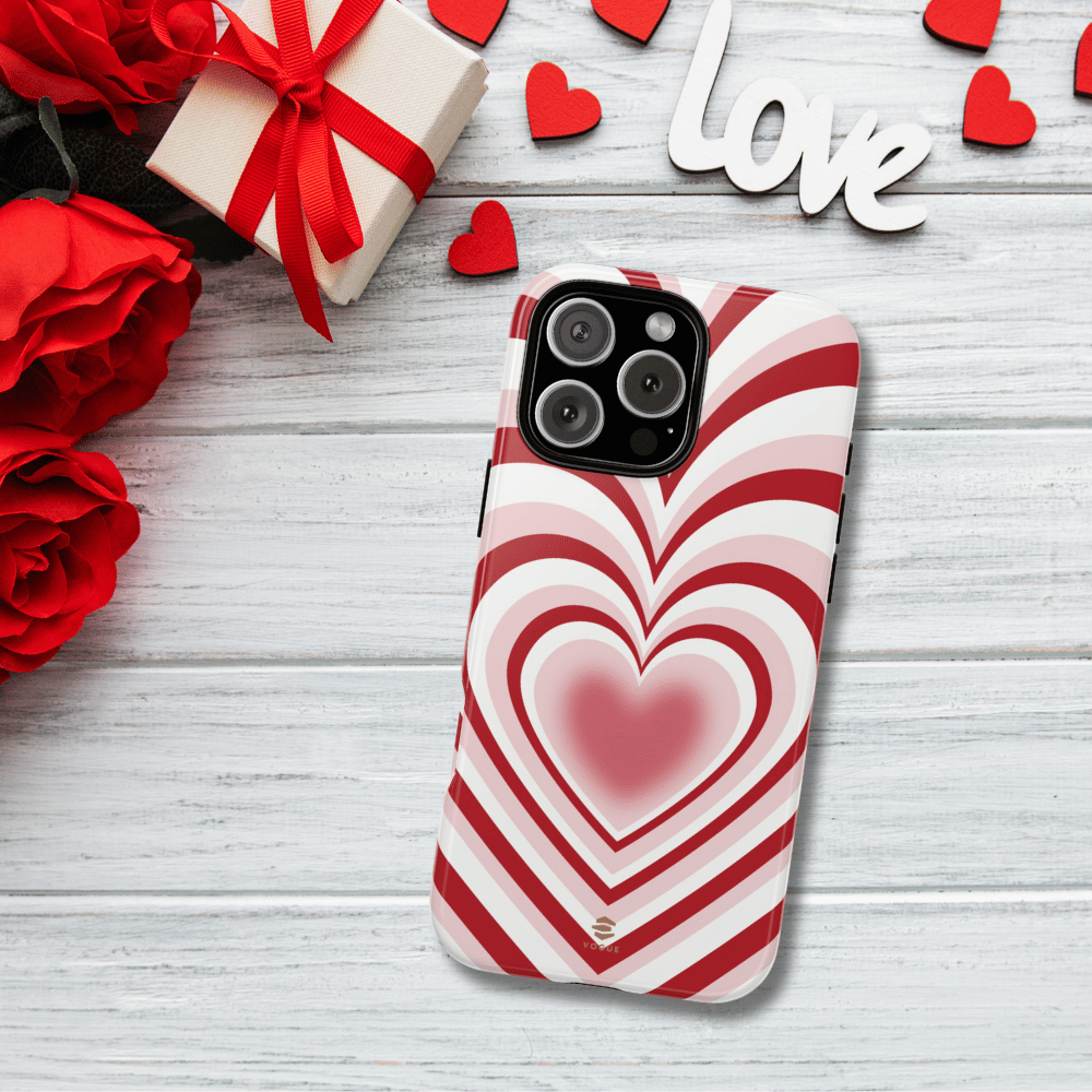 Red Hearts Design - Phone Case, Love, Valentine's Day Gift for Her