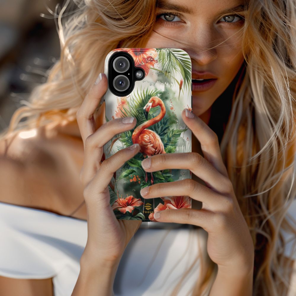 Flamingo Art Magsafe Phone Case