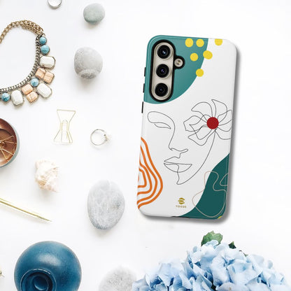 Women Face Line Art Phone Case Samsung