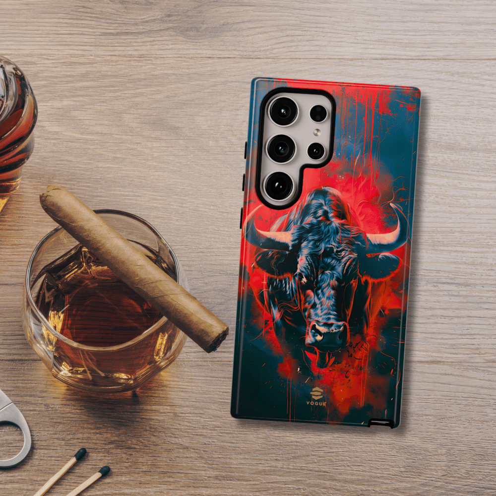 Bull Teal  Samsung Galaxy phone case