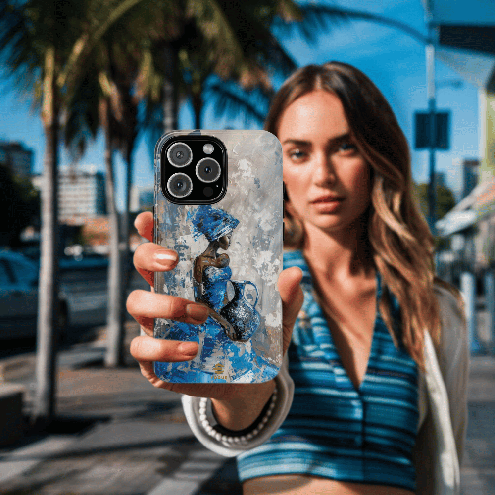 Blue Muse iPhone Case