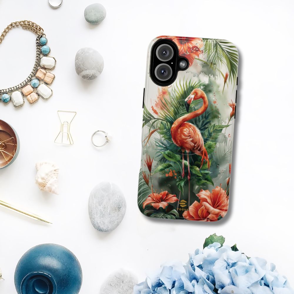 Flamingo Art Magsafe Phone Case
