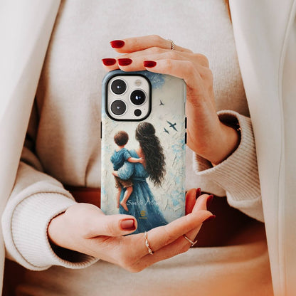 Custom Son & Mom iPhone Tough Case