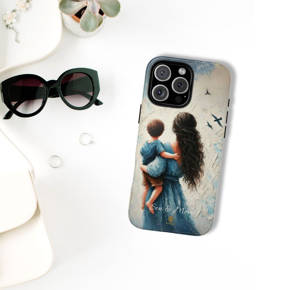 Custom Son & Mom iPhone Tough Case