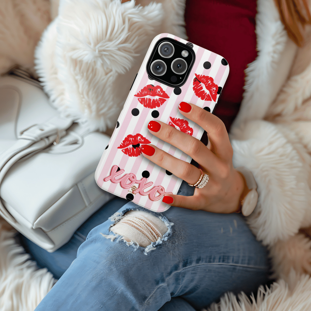 Berry Kiss iPhone Phone Case Valentine's day gift for her