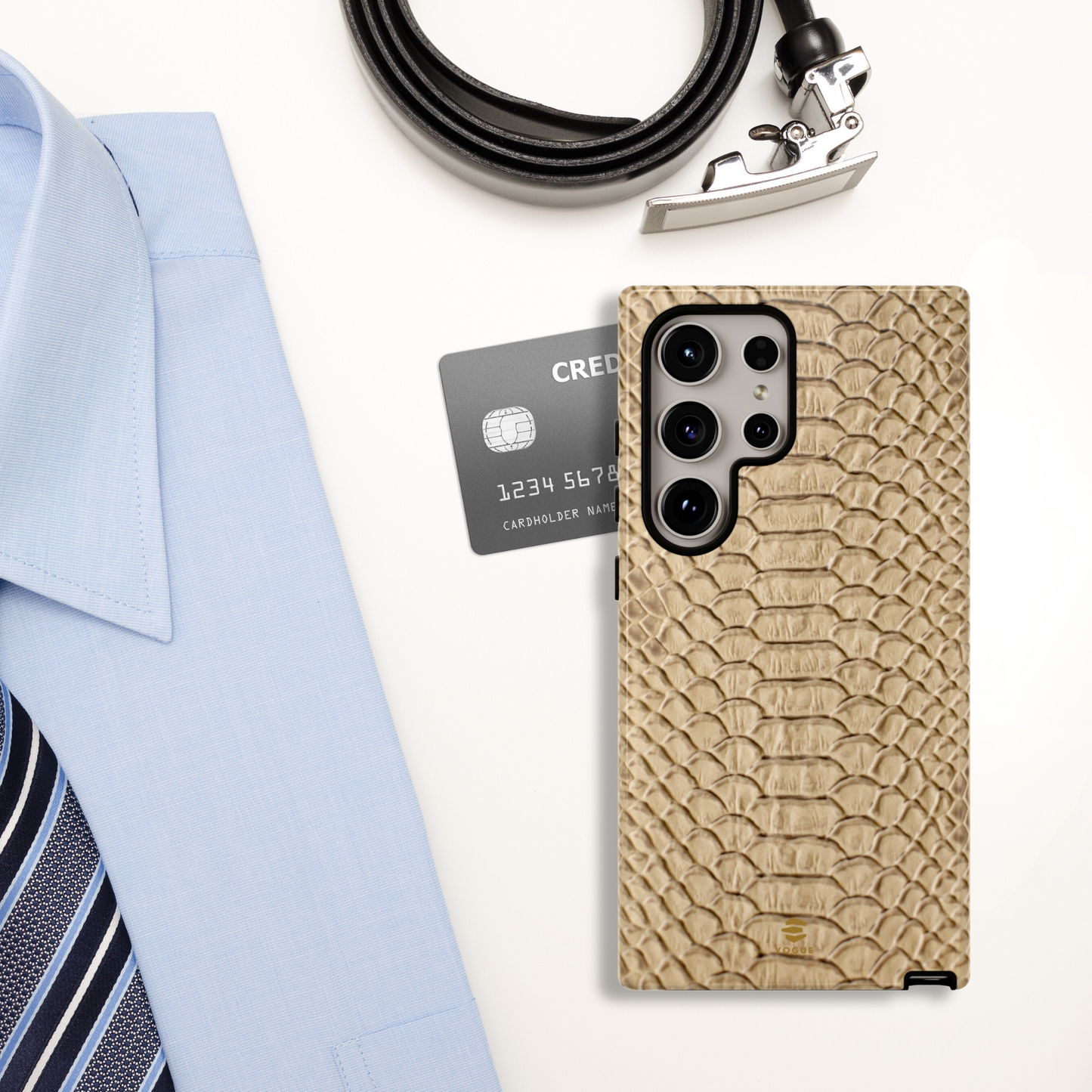 Funda Samsung con diseño de piel de serpiente