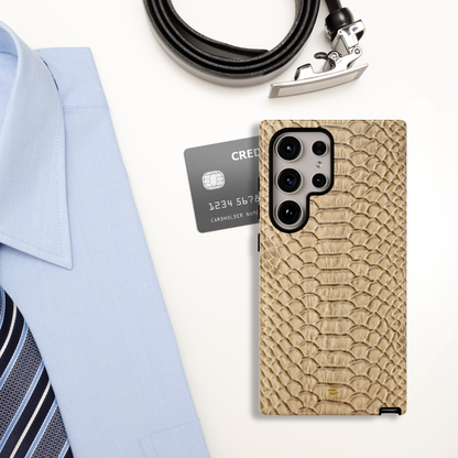 Funda Samsung con diseño de piel de serpiente