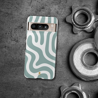 Funda de Google con líneas abstractas y locas