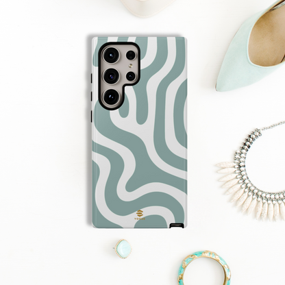 Funda para Samsung con líneas abstractas y locas