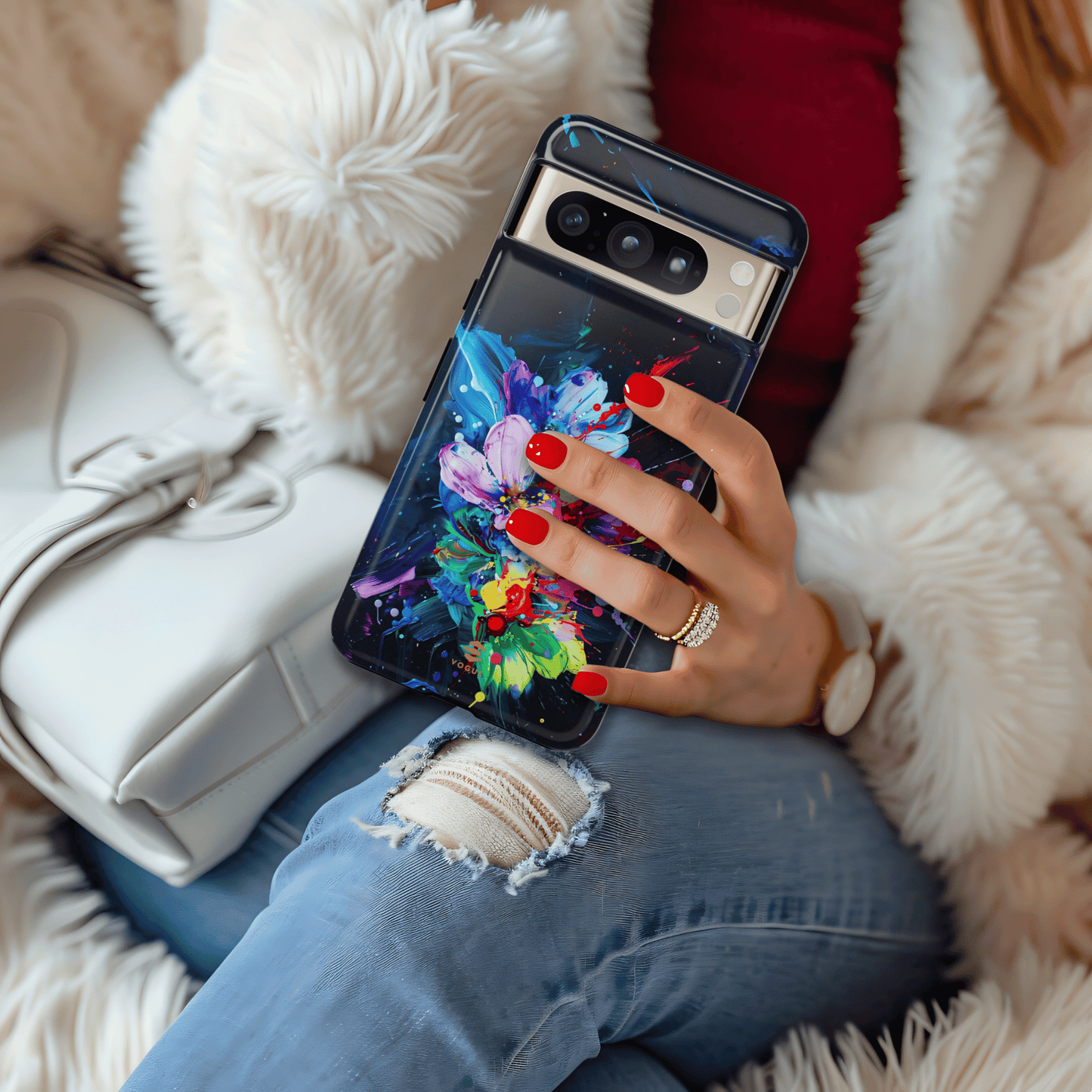 Splash of Rainbow Google Pixel Case