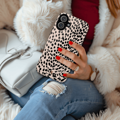 Beige Animal Print MagSafe iPhone Case