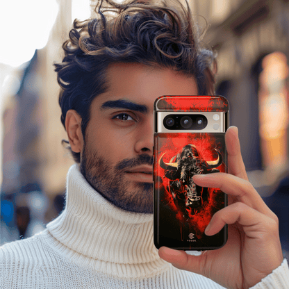 Bull Black Google Pixel Tough case