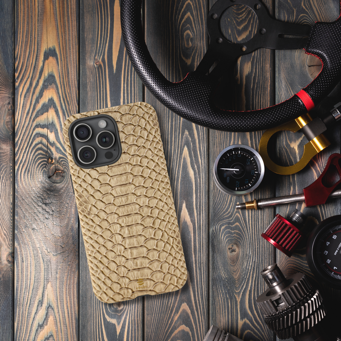 iPhone-Hülle mit Schlangenhaut-Design