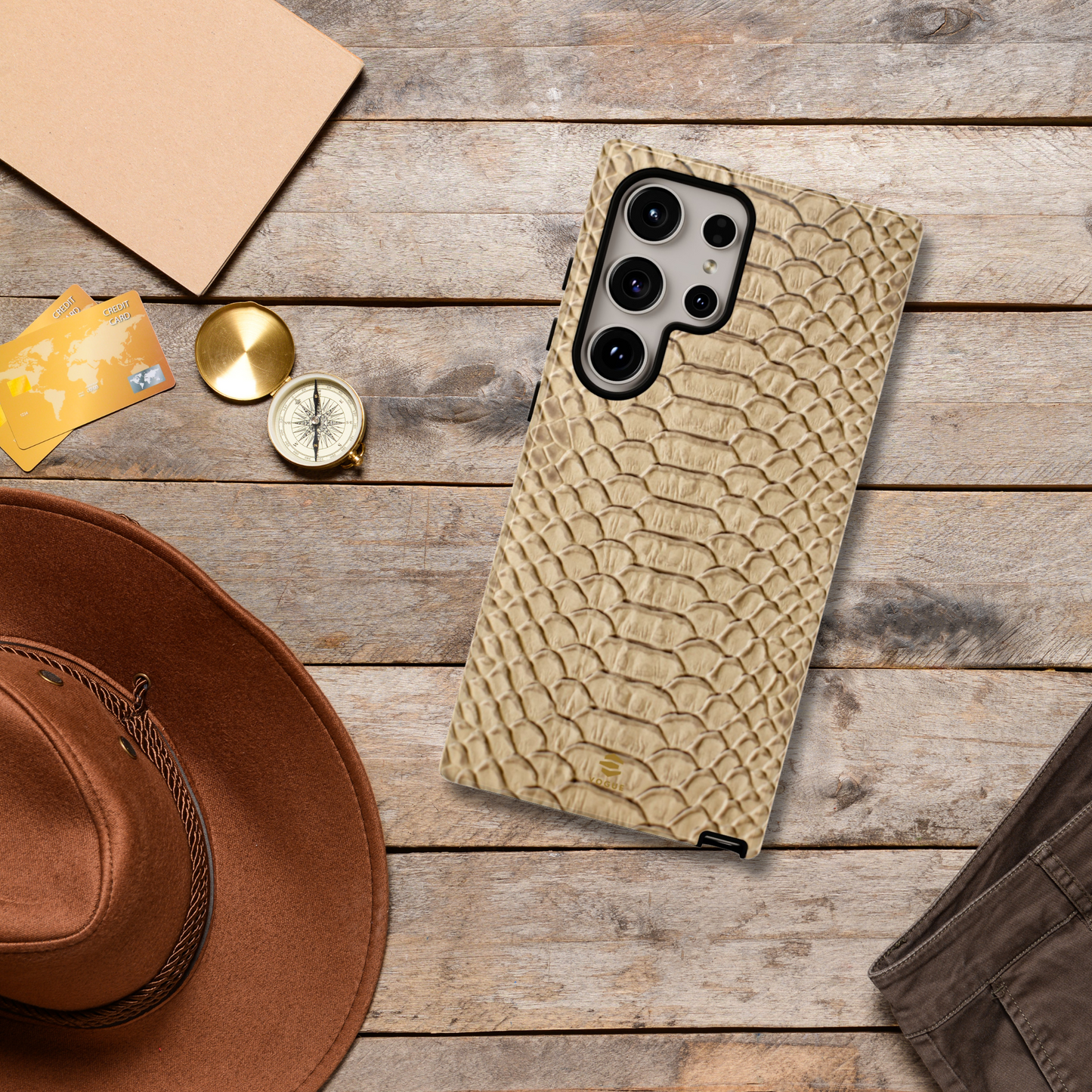 Funda Samsung con diseño de piel de serpiente