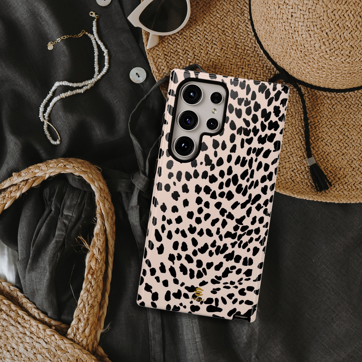 Beige Animal Print Samsung Tough Case