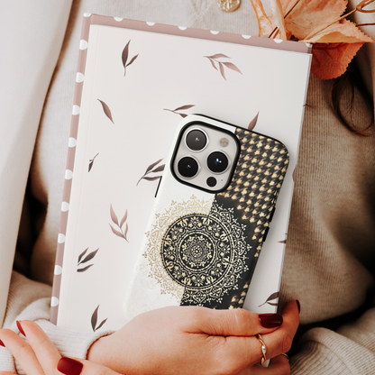 Funda para iPhone con pintura abstracta de mandala