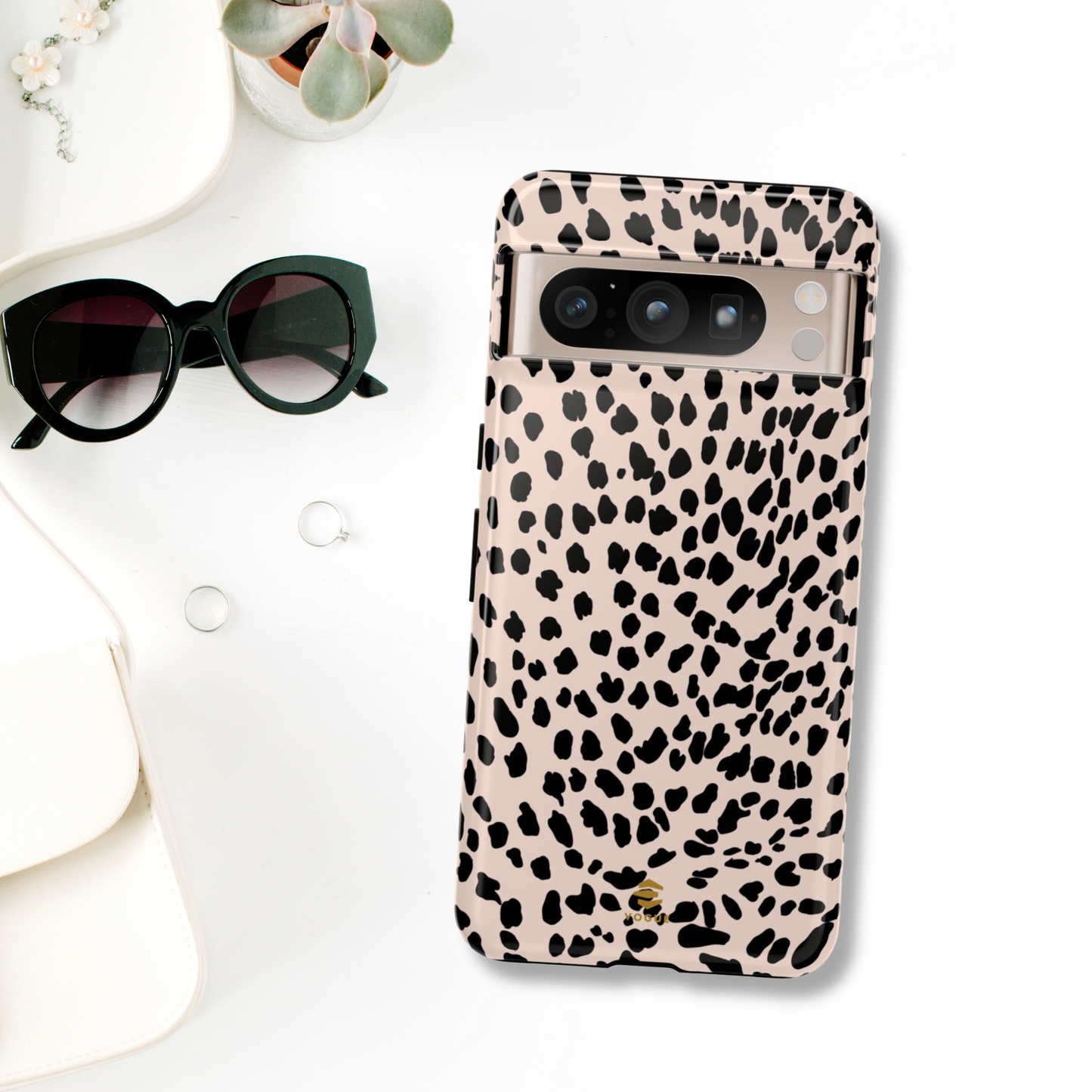 Beige Animal Print Google Tough Case