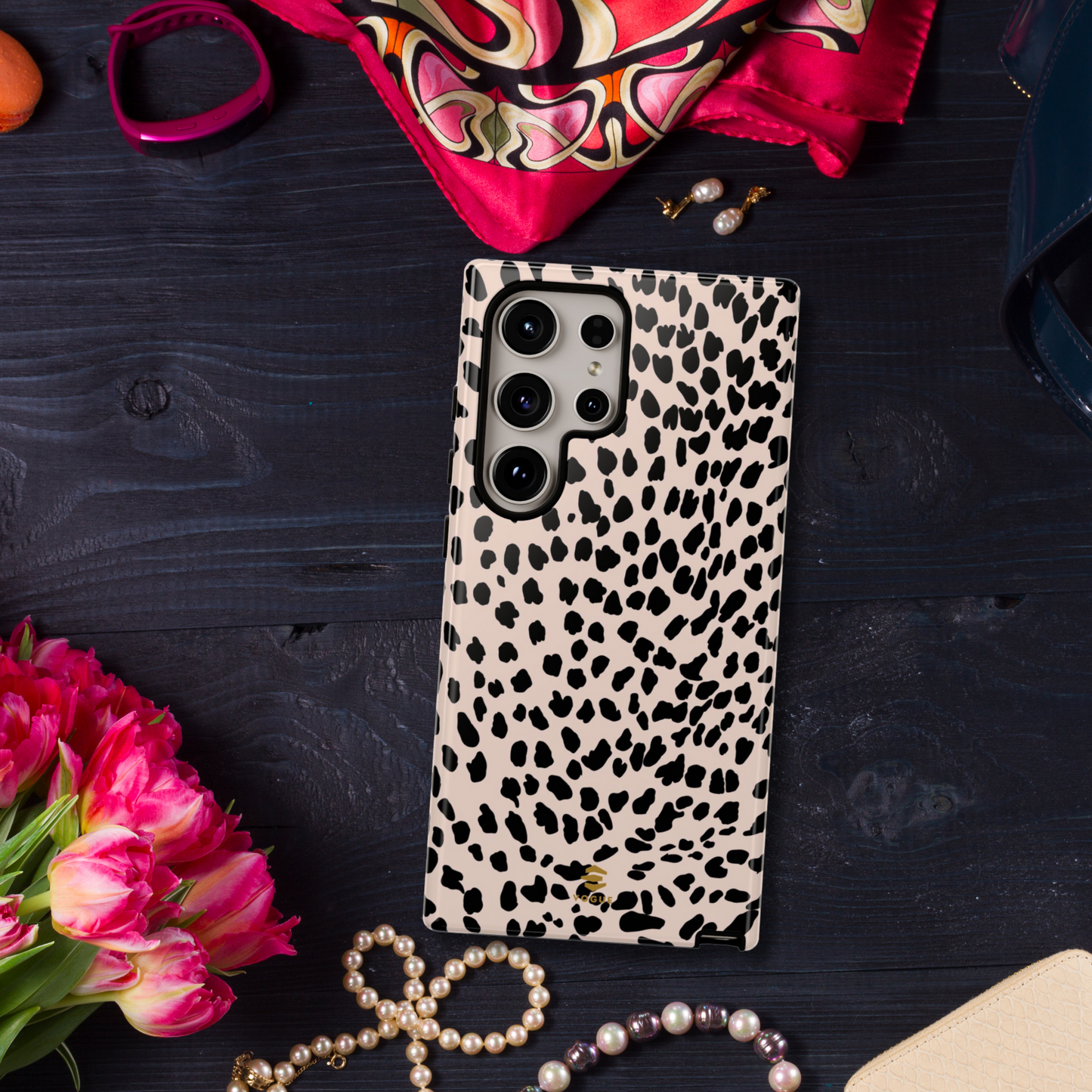 Beige Animal Print Samsung Tough Case